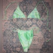 Skatie Bermuda Bikini Top Size XS and Bottom Size S