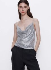 ZARA Sequin Top