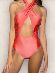 Just Peachy One-piece Swimsuit NWT Size M