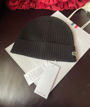 black Ribbed Wool Beanie brand new with tag one size fit all