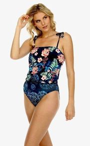 New. Johnny Was Boho floral blouson swimsuit. Retails $238.  3X