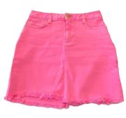 Lilly Pulitzer Kooper Skirt Size 00 Pelican Pink Denim mini