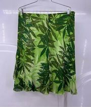 5/$25 Worthington size 8 bamboo print skirt b38