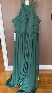 Green “Leighton” Bridesmaid Dress