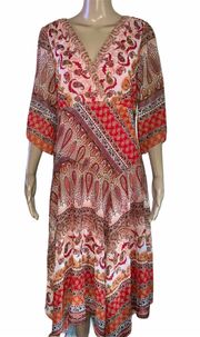 W62 Paisley Print Dress