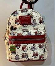 Loungefly X Disney Snow White & Seven Dwarfs Tattoo All-Over Print Mini Backpack