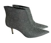 Jimmy Choo Marinda 65 Ankle Boots Silver Glitter Prince of Stars Size 39.5