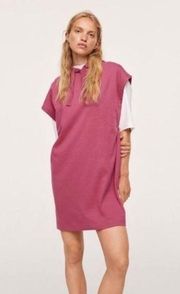 Pink Hoddie Cotton Dress Size M (34 in long)