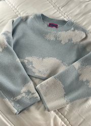 Knit Cloud Sweater Cropped