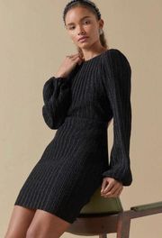 Teresa Glitter Knit Open Back Mini Dress