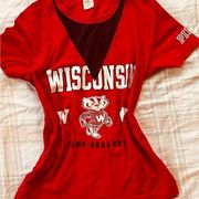 PINK - Victoria's Secret VICTORIA SECRET PINK- WI badger shirt Small