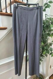 Charter Club Women's Gray Polyester Mid Rise Straight Leg Dress Pant Size 10P