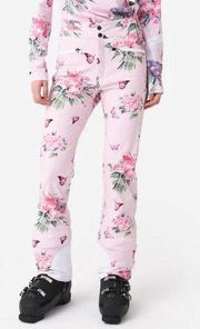 NWT LoveShackFancy  x Bogner Fire + Ice Ireen Ski Floral Pants Pink Womens Small