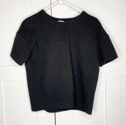 Everlane Short Sleeve Crop Thick Black