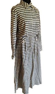 Orvis 100%Cotton Gingham Full Length Dress Size 10