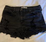 Distressed Denim Shorts