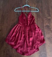 REVOLVE - NBS Silk Red Dress