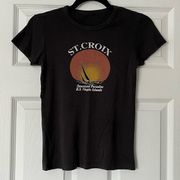 J. Galt St. Croix Vintage Style Graphic Tee - Size UNKNOWN