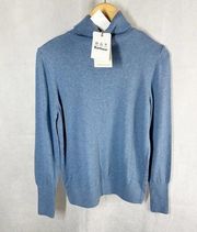 Barbour Nancy Knit  Wool Cashmere Blend Turtleneck Sweater Size 8