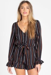 Billabong Striped Romper