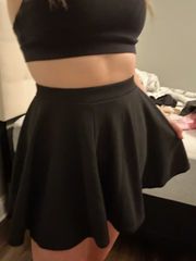 black tennis skirt