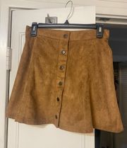 Suede Skirt