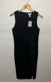 NWT Carmen Marc Valvo fitted sleeveless sheath dress