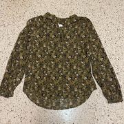 Treasure & Bond floral blouse sage green