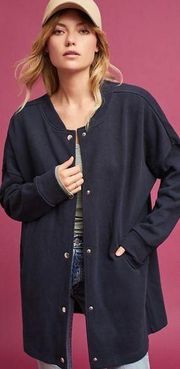 Anthropologie Deletta Murray Coat in Navy Blue