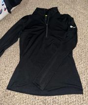 Black Quarter-Zip Pullover