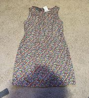 Liz Sport Sleeveless multicolor floral straight mini dress never worn