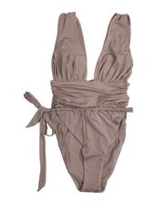 HAH x FREE PEOPLE Cut To The Chase One Piece Swimsuit - Bodysuit Lilac M, NWT