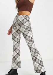 high waisted bengaline flared pants