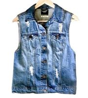 BDG Distressed Denim Vest