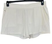 Kyodan X-Large Activewear Shorts Flat Front Pockets Moisture Wicking Beige Bone