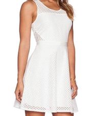 Jack BB Dakota Ziva Eyelet White Dress Sleeveless NWT size 2