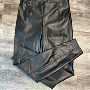 Nicole Miller HR Faux Leather Leggings Small