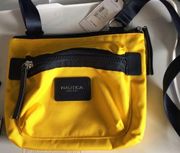 Nautica Armada crossbody 2 section Yellow and navy