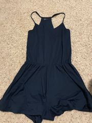 Navy Romper