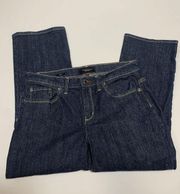 Talbots Womens Denim Jeans Classic Straight Dark Wash Mid Rise Size 6