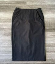 Halogen Black Knit Pencil Skirt Size XXS Petite Pockets Stretch Pencil