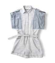 IRO LANDEMON BICOLOUR DENIM JUMPSUIT XXS-XS