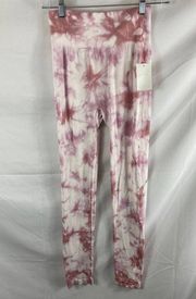 NWT Love, Fire Tie Dye Ribbed Leggings M