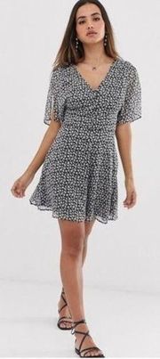 All Saints Ivey Scatter Dress in Gray Floral