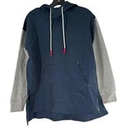 Calme by Johnny Was Women’s NWT Blue/Gray Nylon Pullover Hoodie Size XS‎