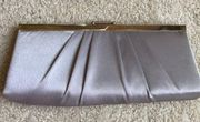 Silver evening bag with optional shoulder strap