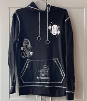 Her Universe Studio Ghibli Spirited Away Hardwear Hoodie Small Black Grunge