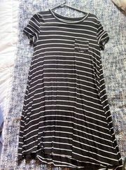 Black & White Striped Dress