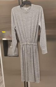 💕RAG & BONE💕 Avryl Long Sleeve Midi Sweater Dress Light Heather Gray Medium M