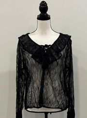 New York & Co Lace Blouse